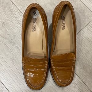 Michael Kors Beautiful Copper Colored Patent Leather Shoes; Great Condition!